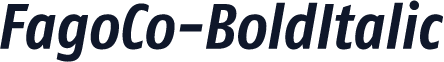FagoCo-BoldItalic