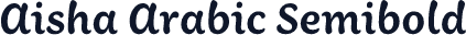 Aisha Arabic Semibold