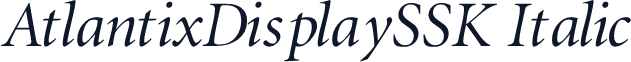 AtlantixDisplaySSK Italic