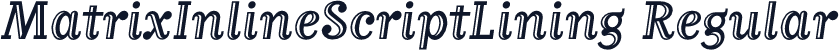 MatrixInlineScriptLining Regular