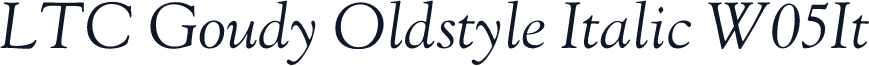 LTC Goudy Oldstyle Italic W05It