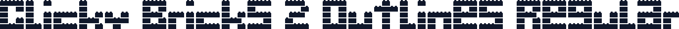 Clicky Bricks 2 Outlines Regular