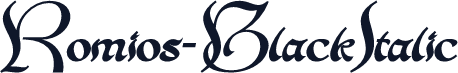 Romios-BlackItalic