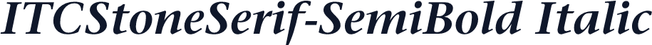 ITCStoneSerif-SemiBold Italic