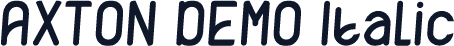 AXTON DEMO Italic