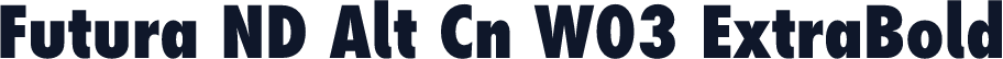 Futura ND Alt Cn W03 ExtraBold