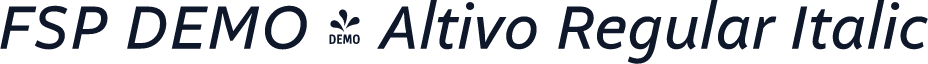 FSP DEMO - Altivo Regular Italic