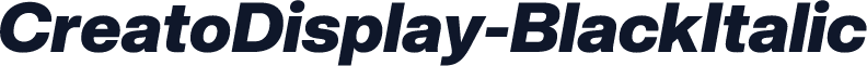 CreatoDisplay-BlackItalic