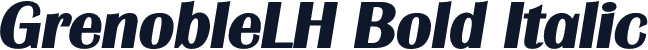 GrenobleLH Bold Italic