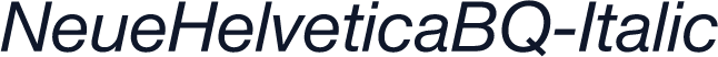NeueHelveticaBQ-Italic