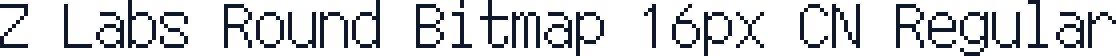 Z Labs Round Bitmap 16px CN Regular