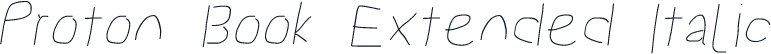 Proton Book Extended Italic