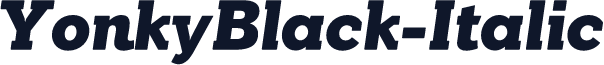 YonkyBlack-Italic