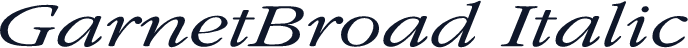 GarnetBroad Italic