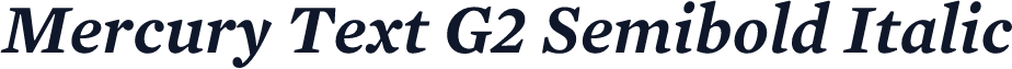 Mercury Text G2 Semibold Italic