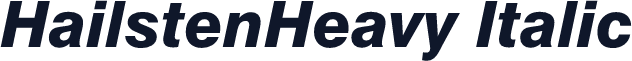 HailstenHeavy Italic
