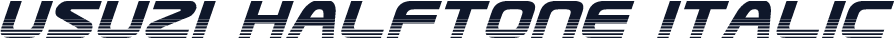 Usuzi Halftone Italic