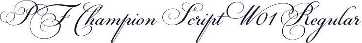 PF Champion Script W01 Regular