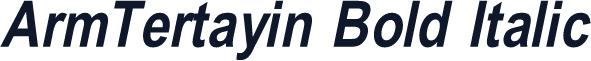 ArmTertayin Bold Italic