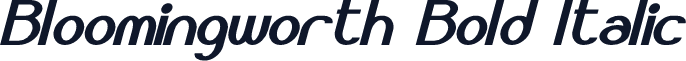 Bloomingworth Bold Italic