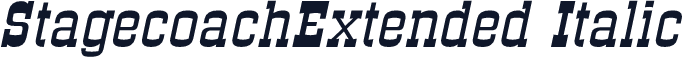 StagecoachExtended Italic