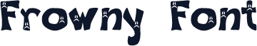 Frowny Font