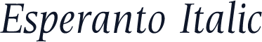 Esperanto Italic