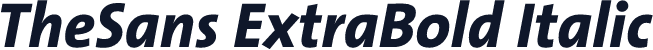 TheSans ExtraBold Italic