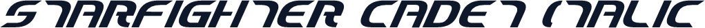 Starfighter Cadet Italic