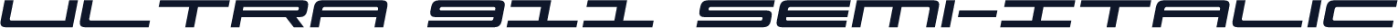 Ultra 911 Semi-Italic