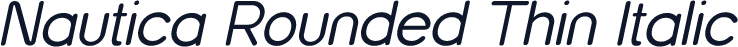 Nautica Rounded Thin Italic