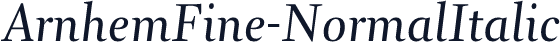 ArnhemFine-NormalItalic