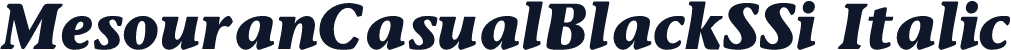 MesouranCasualBlackSSi Italic