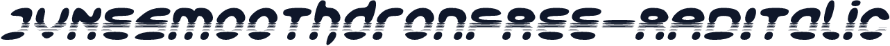 JVNESmoothdronFREE-RADItalic