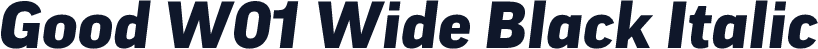 Good W01 Wide Black Italic