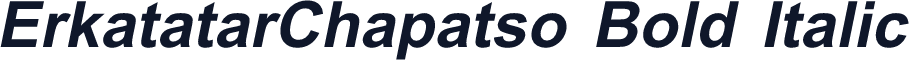 ErkatatarChapatso Bold Italic