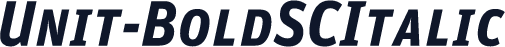 Unit-BoldSCItalic