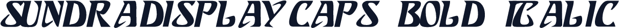 SundraDisplayCaps Bold Italic