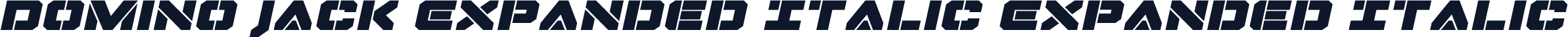 Domino Jack Expanded Italic Expanded Italic