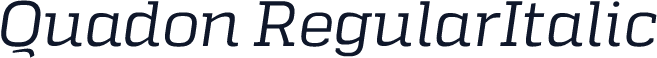 Quadon RegularItalic