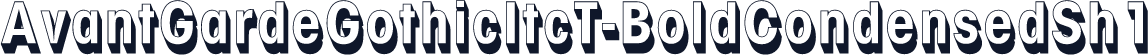 AvantGardeGothicItcT-BoldCondensedSh1