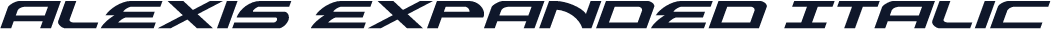 Alexis Expanded Italic