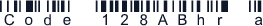 Code 128ABhr a