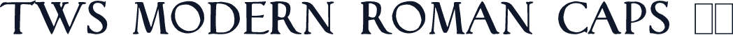 TWS Modern Roman Caps 32