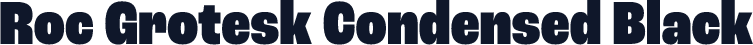 Roc Grotesk Condensed Black