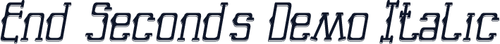 End Seconds Demo Italic