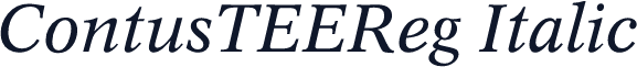 ContusTEEReg Italic