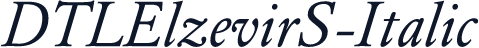 DTLElzevirS-Italic