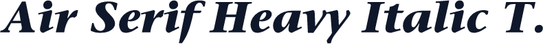 Air Serif Heavy Italic T.