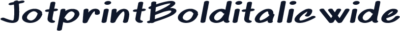 JotprintBolditalicwide